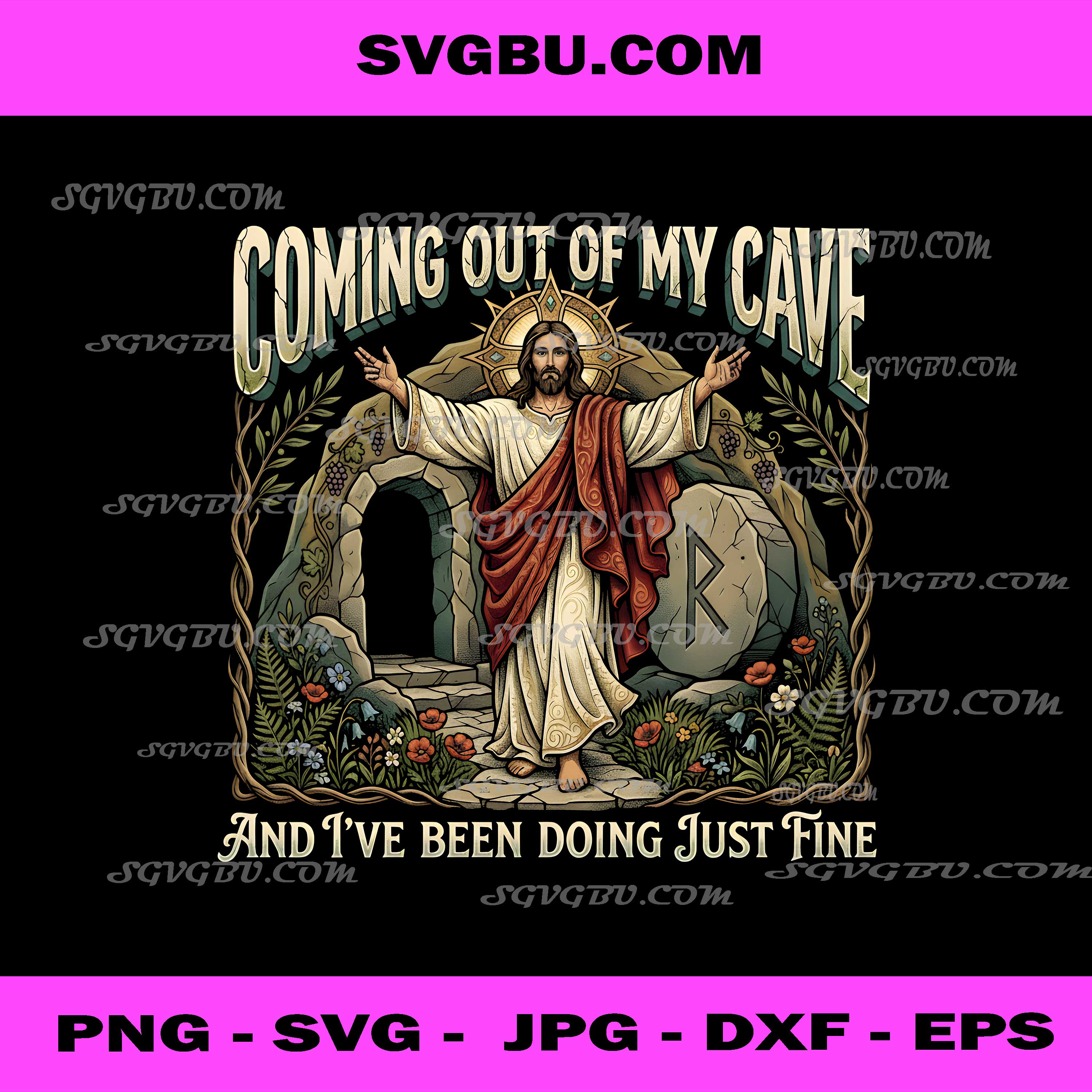 Coming Out Of My Cave, Jesus Resurrection Mr Brightside Meme PNG