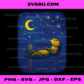 Starry Night Sea Otter Van Gogh Wildlife Art PNG, Cute Otter Lover PNG