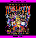 Michigan Mens Basketball Final Four PNG, March Madness Team Nil PNG