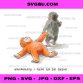 Ultimately I Have To Be Brave Monkey PNG, Motivational Quote PNG