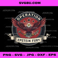 Operation Epstein Fury Eagle Badge PNG, Patriotic Warrior PNG