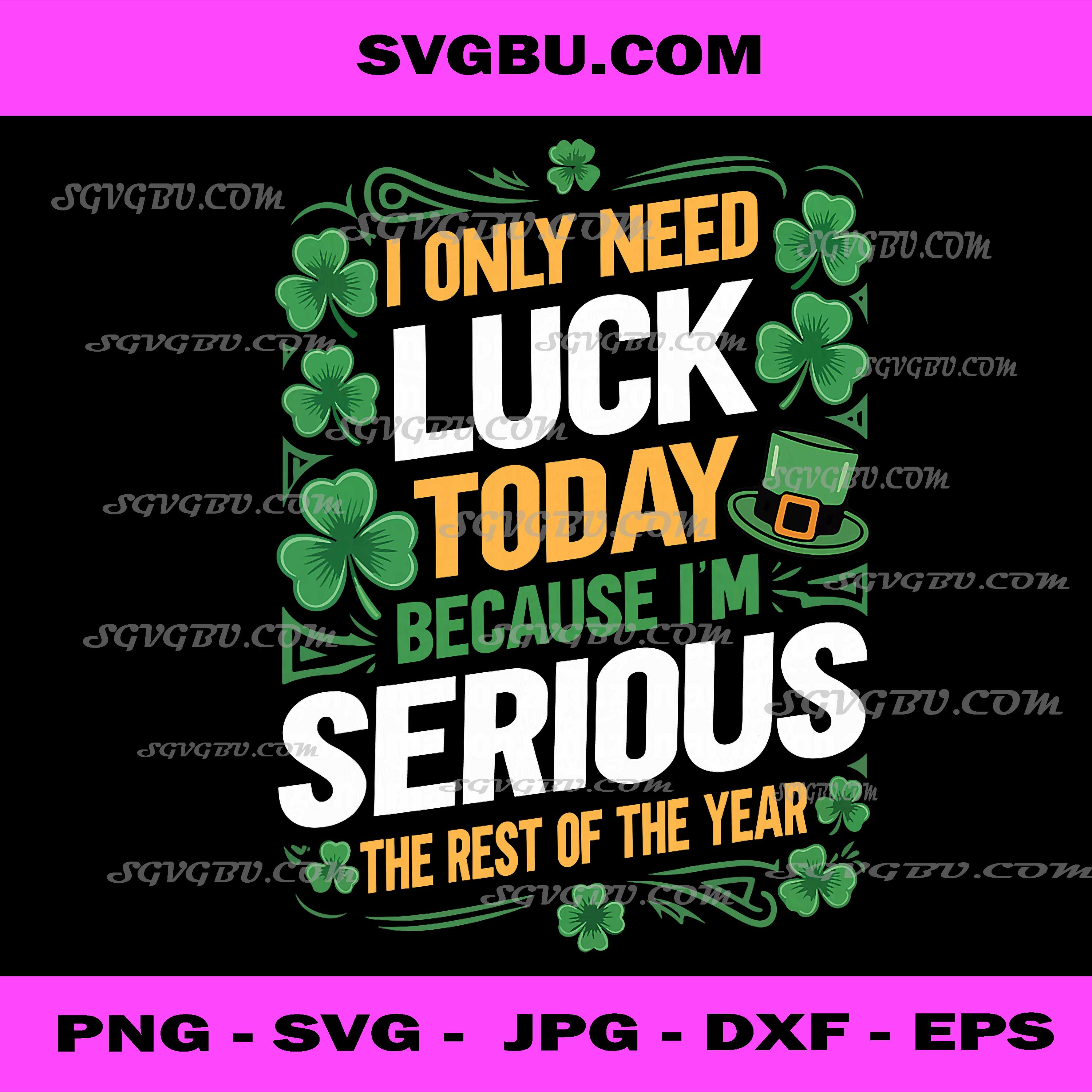 Funny Irish Serious for St Patrick's Day PNG