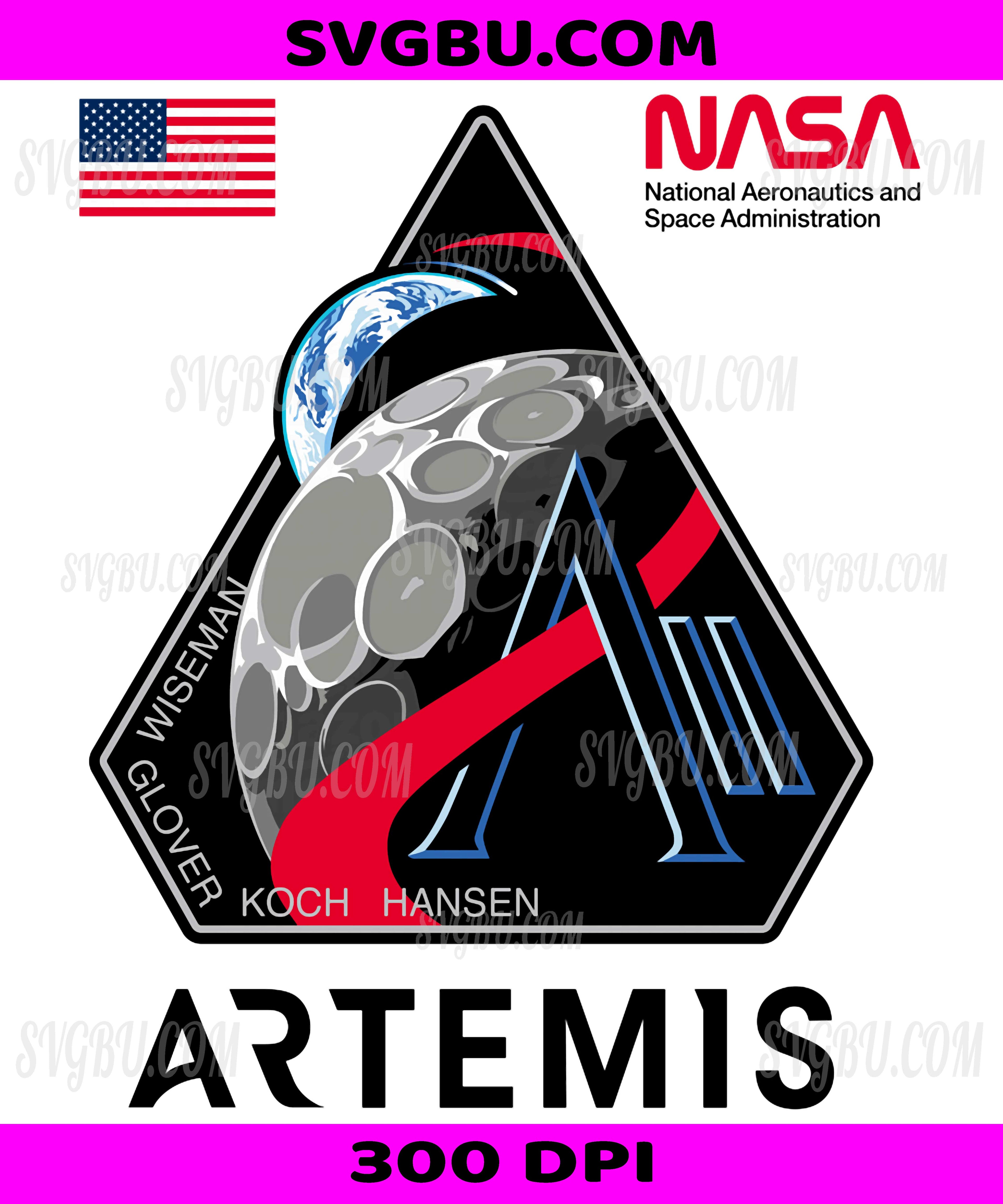 NASA Artemis II Mission Patch PNG, Moon Space Program 2026 PNG
