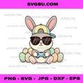 Gamer Bunny, Cute Easter Rabbit Playing Video Games PNG