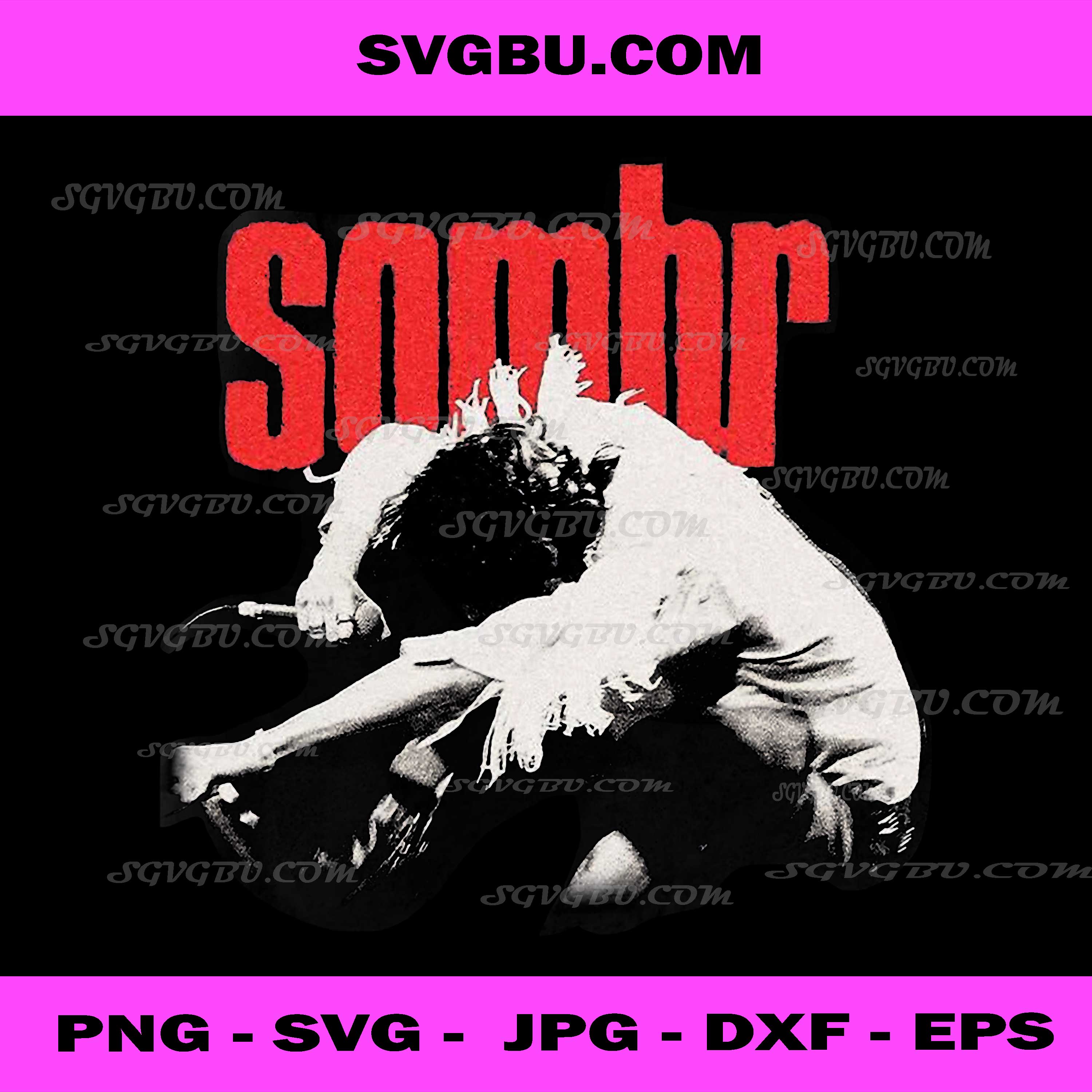 Vintage Retro 90s Sombr PNG, Concert Music 2025 PNG