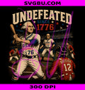 Undefeated Since PNG, 1776 Baseball PNG, Independence Day PNG