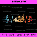 Music Heartbeat French Horn, Orchestra Band Lover PNG