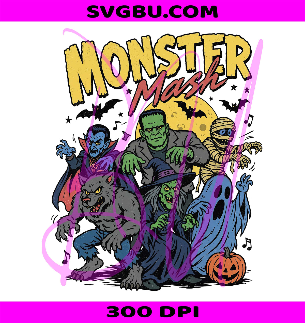 Monster Mash PNG, Vintage Halloween PNG, Fall Monster Pullover PNG