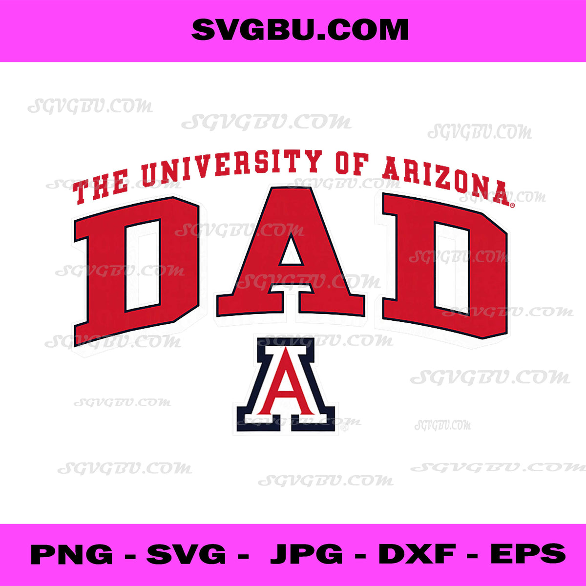 Dad Arch Arizona Wildcats Dad Arch Navy Officially Licensed PNG – SVGBU