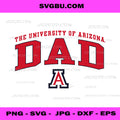 Arizona Wildcats Dad Arch Navy Officially Licensed PNG