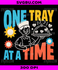 One Tray At A Time PNG, Food Service Cafeteria Worker PNG