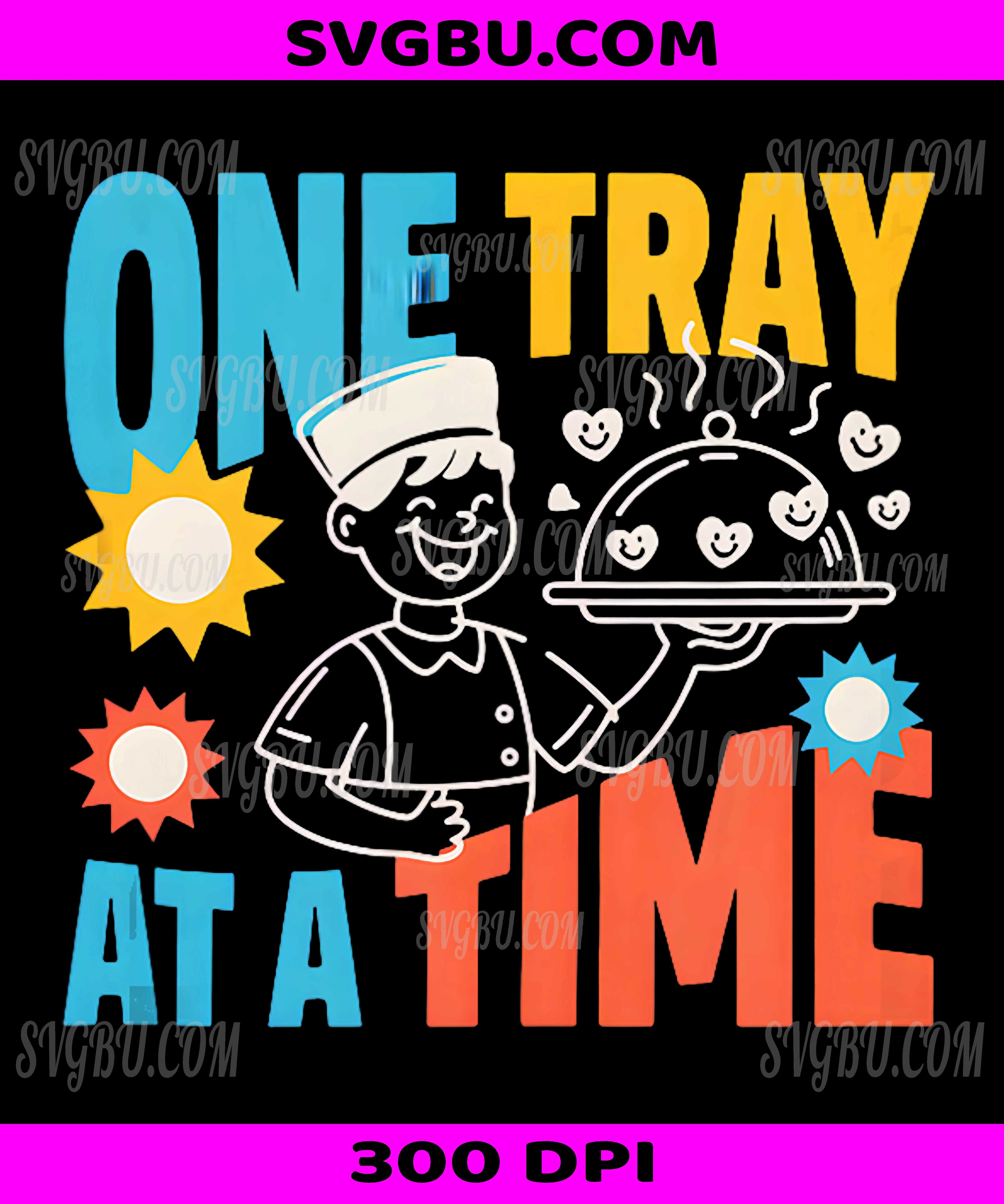 One Tray At A Time PNG, Food Service Cafeteria Worker PNG
