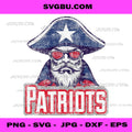 Patriots Bearded Soldier Distressed PNG, American Patriotic PNG
