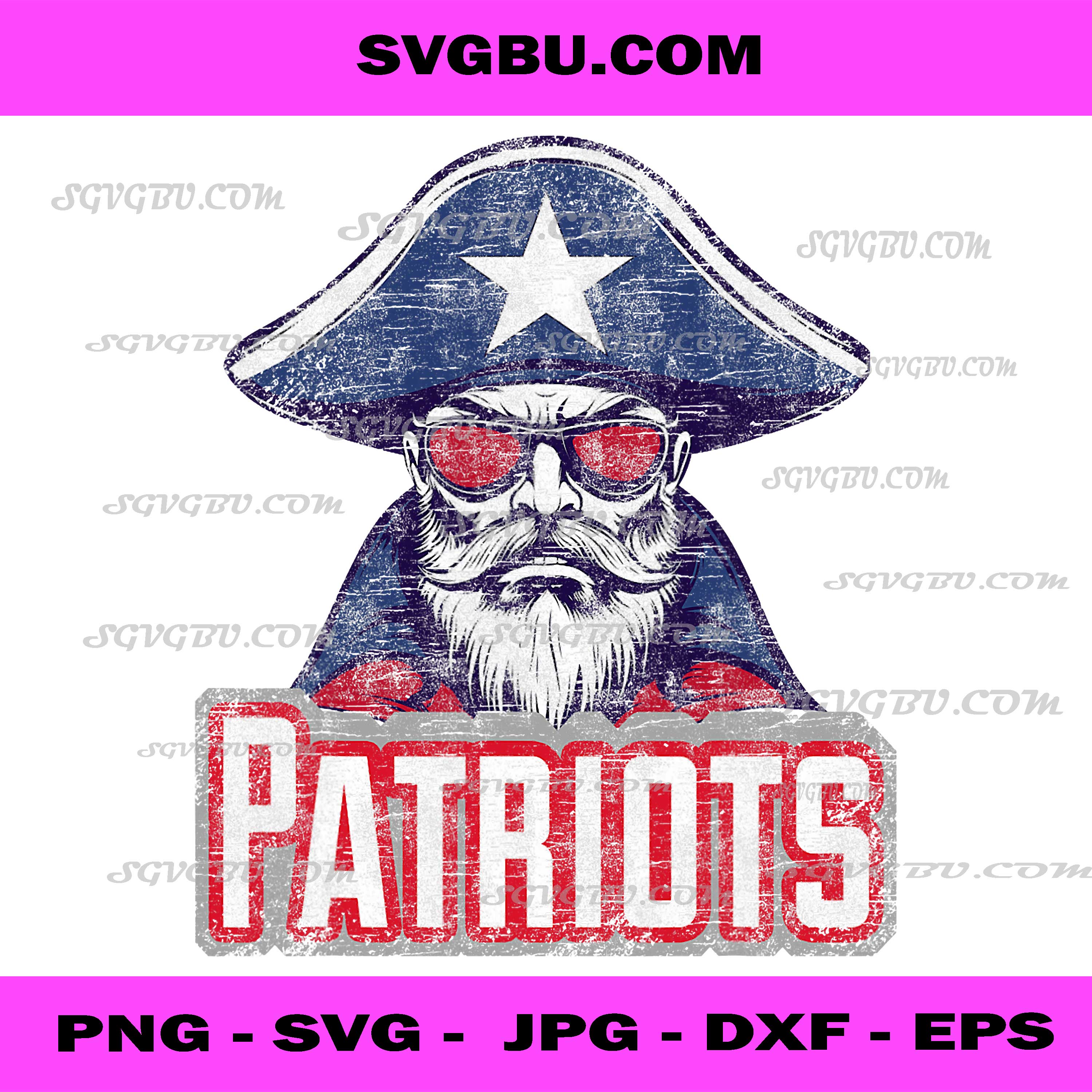 Patriots Bearded Soldier Distressed PNG, American Patriotic PNG