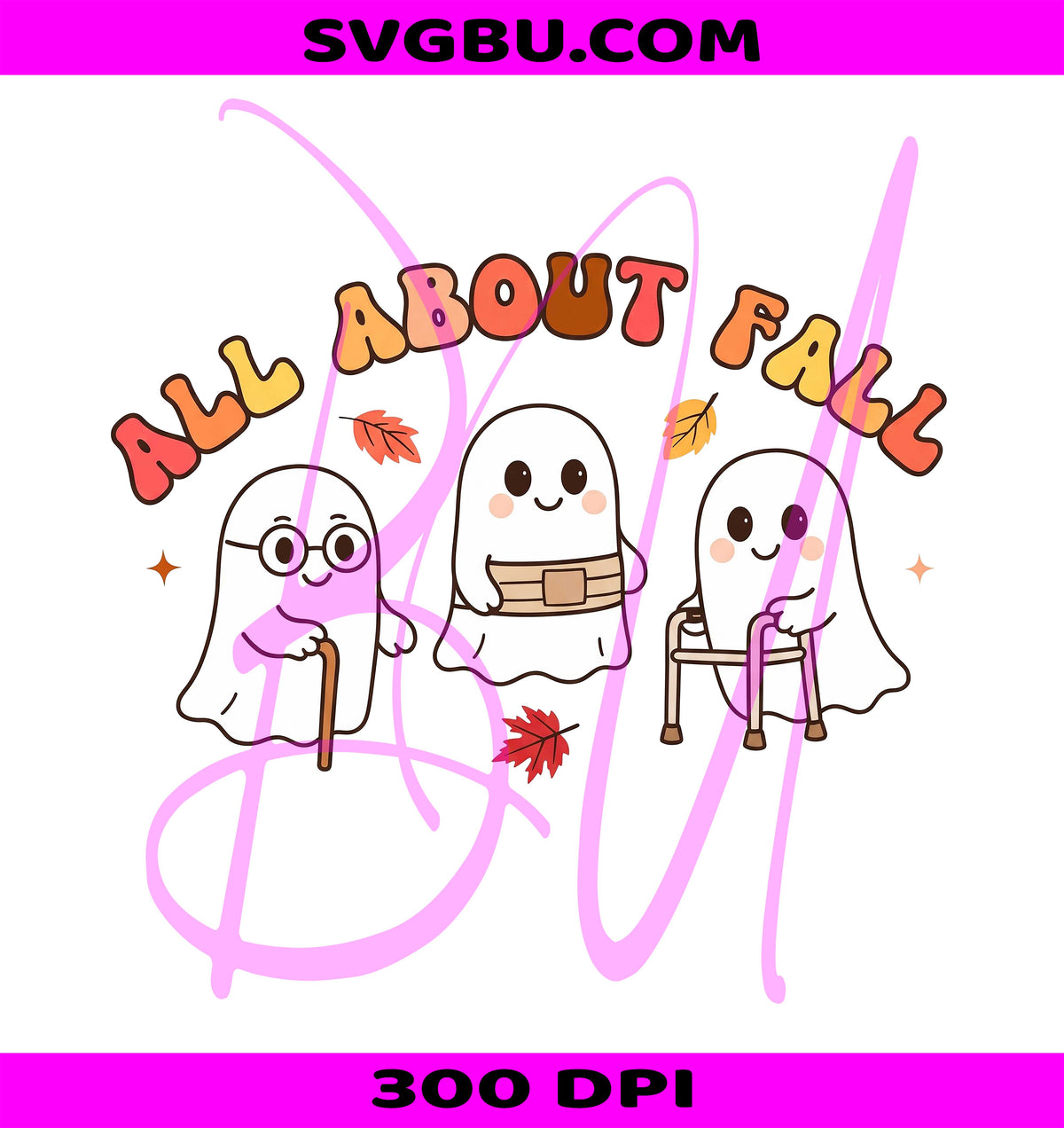 Fall Ghost PNG, Retro Halloween Ghost PNG, Spooky Ghost PNG