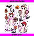 Baseball Ghost PNG, Tis The Season Baseball PNG, Spooky Baseball PNG