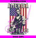 Abe Lincoln Guitar PNG, America 250 PNG, 4th Of July Lincoln PNG
