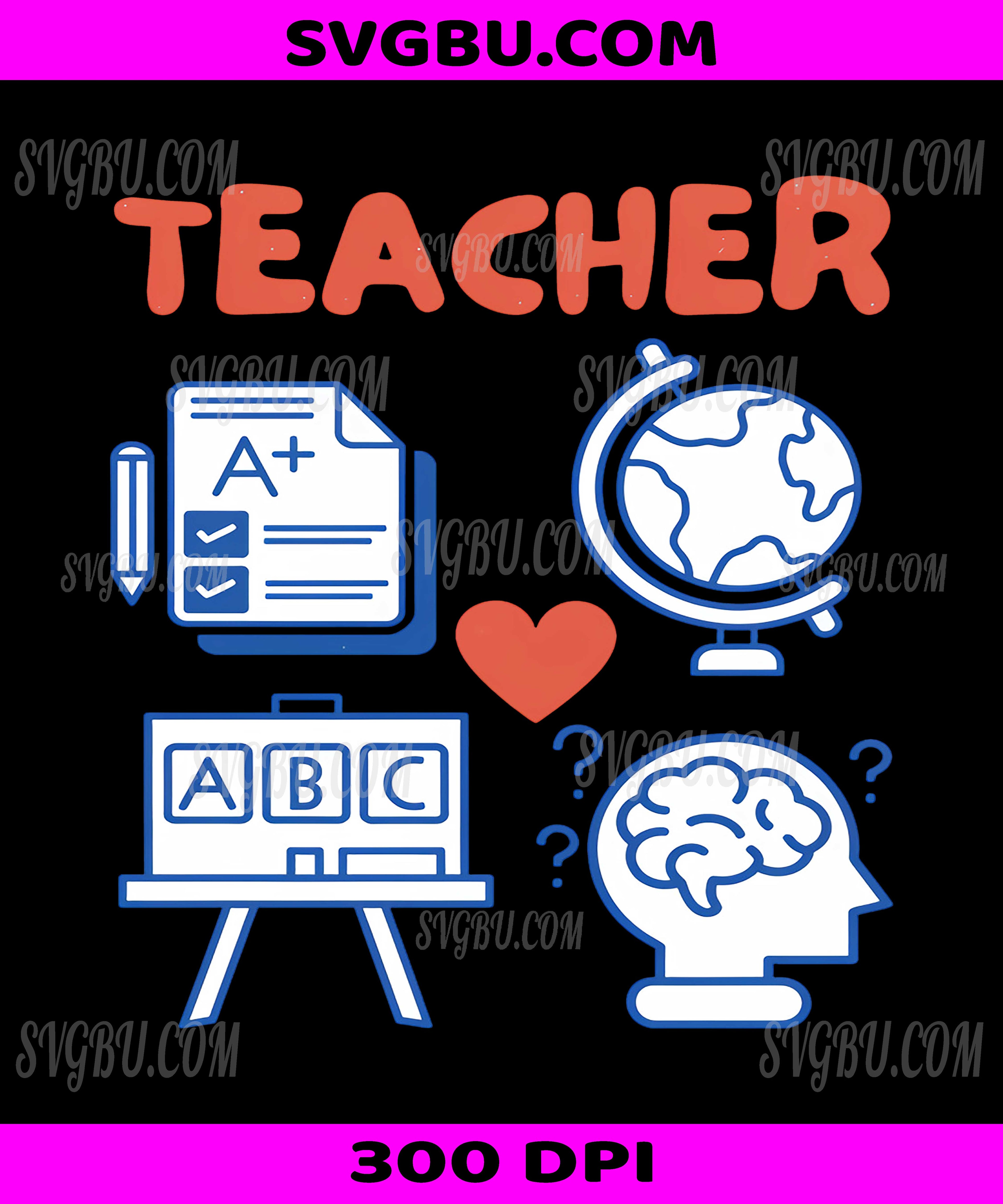 Teacher Life PNG, Education Icons School Supplies Appreciation Design