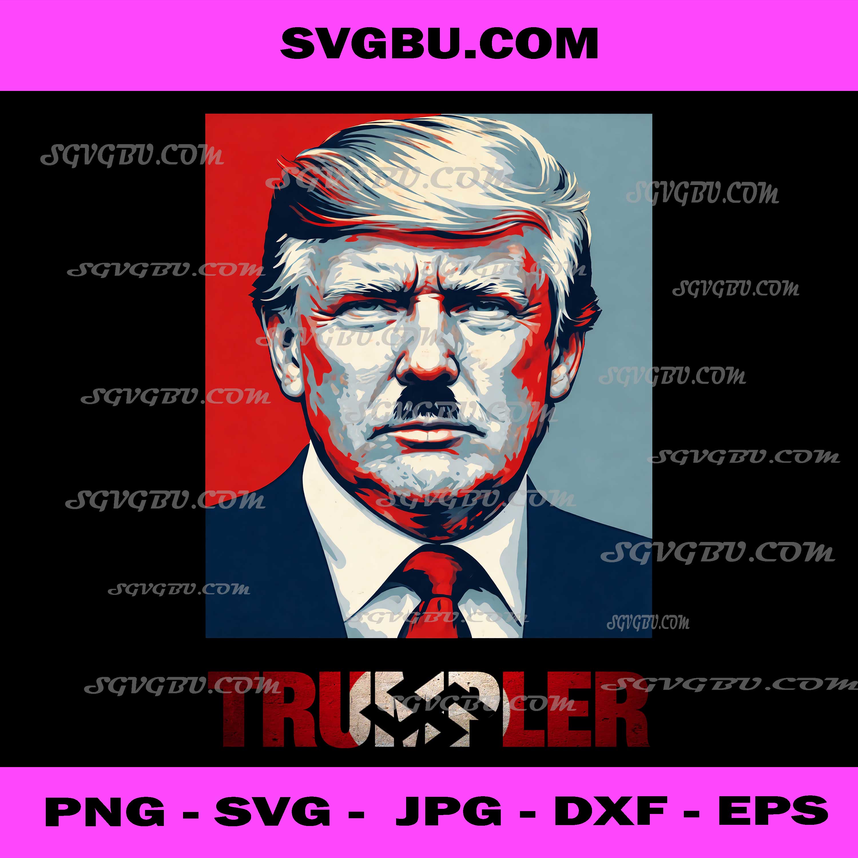 Trumpler Donald Trump Hitler Parody PNG, Political Satire PNG