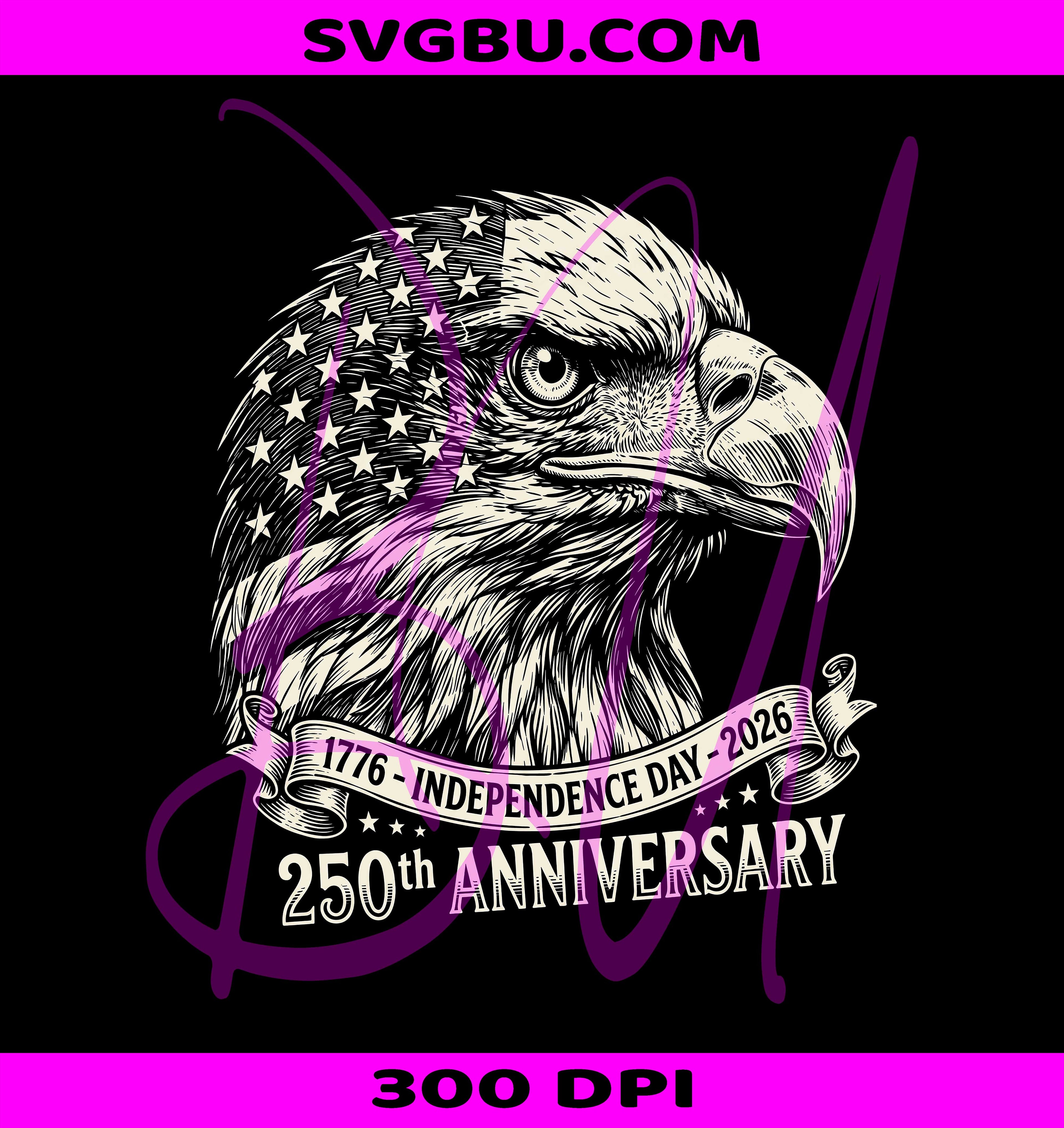Bald Eagle USA PNG, America 250th Anniversary PNG, Vintage American Flag PNG