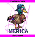 4th Of July Duck PNG, Funny Patriotic Duck PNG, USA Mallard Duck PNG