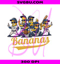 Bananas Baseball PNG, Funny Mascot Squad PNG, Game Day Baseball PNG