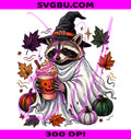 Halloween Raccoon PNG, Witch Hat Raccoon PNG, Funny Raccoon PNG