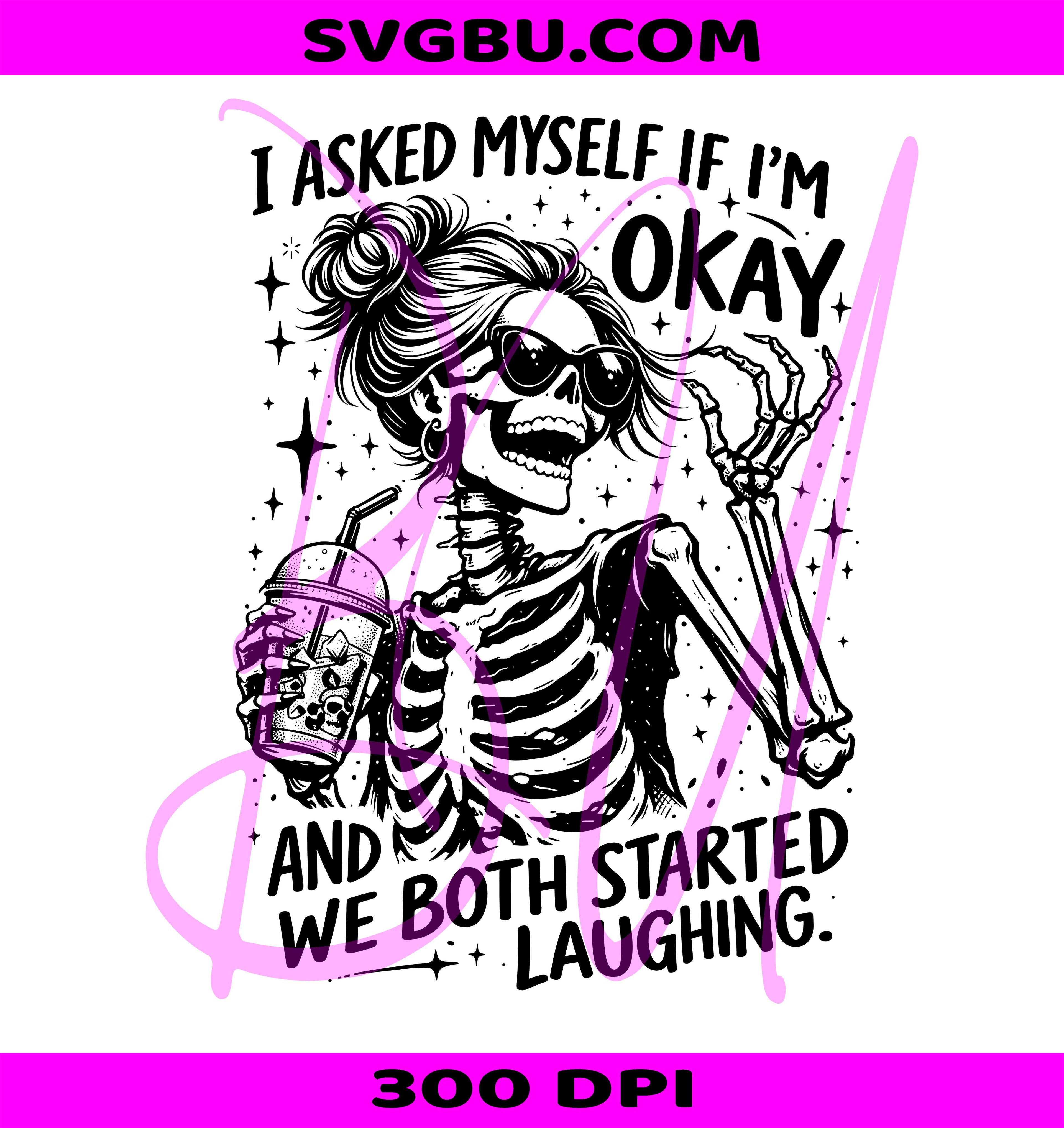 Funny Skeleton PNG, Sarcastic Skeleton PNG, Mental Health PNG