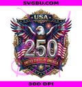 USA 250 Years United States PNG, Patriotic American Eagle PNG