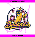 Funny Banana PNG, Retro Baseball PNG, Sports Mascot PNG