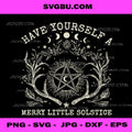 Have Yourself A Merry Little Solstice PNG, Christmas Pagan Yule PNG