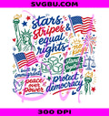 Liberal 4th of July PNG, Equal Rights PNG, Anti ICE PNG