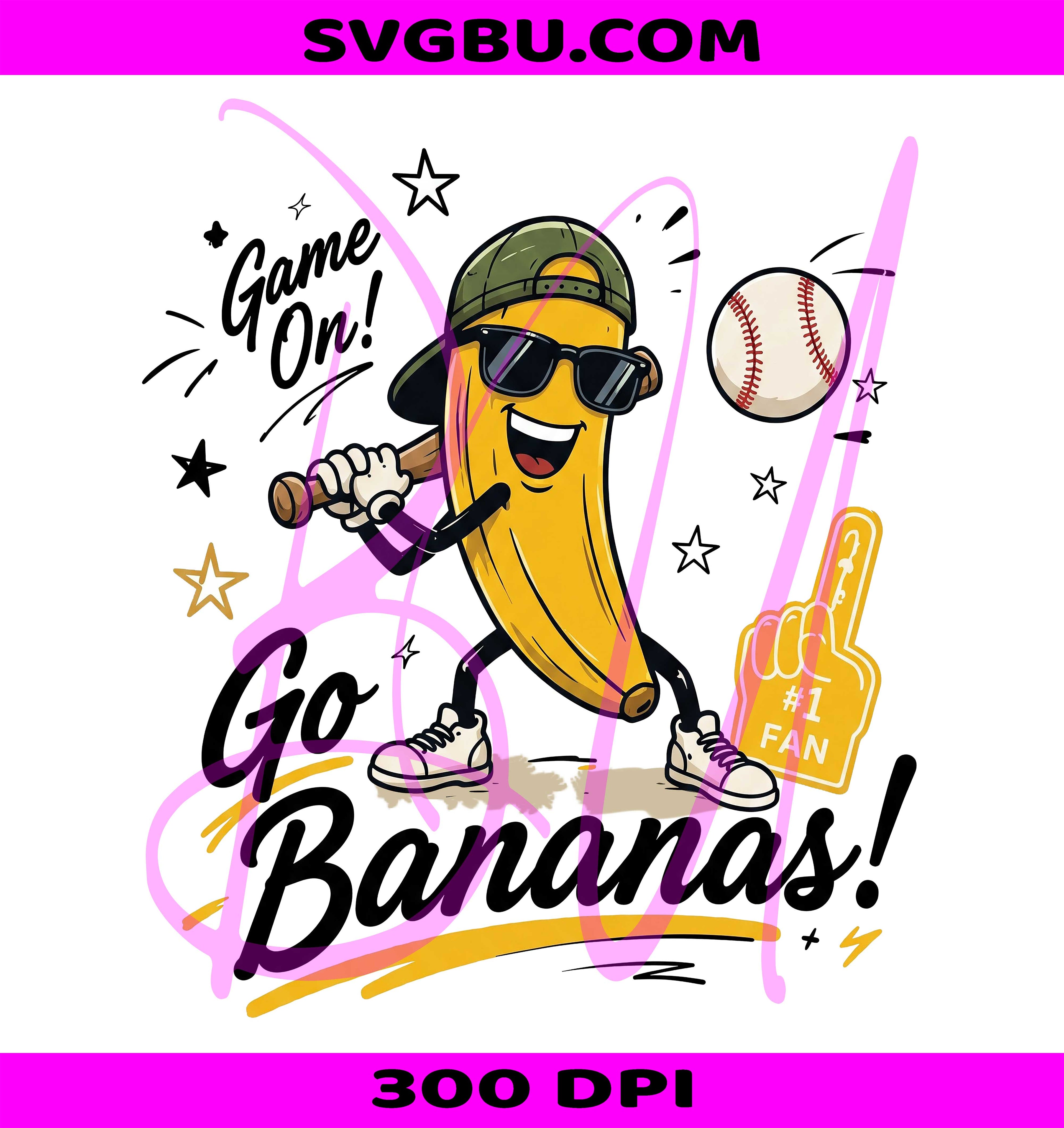 Funny Banana PNG, Hip Hop Banana PNG, Baseball Mascot PNG