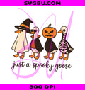 Spooky Goose PNG, Funny Halloween Goose PNG, Cute Goose PNG