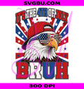 Funny Bruh Eagle PNG, Patriotic Eagle Hat Sunglasses PNG, 4th Of July Eagle PNG