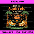Squirrels On Permanent Holiday PNG, Funny Squirrel Hammock PNG