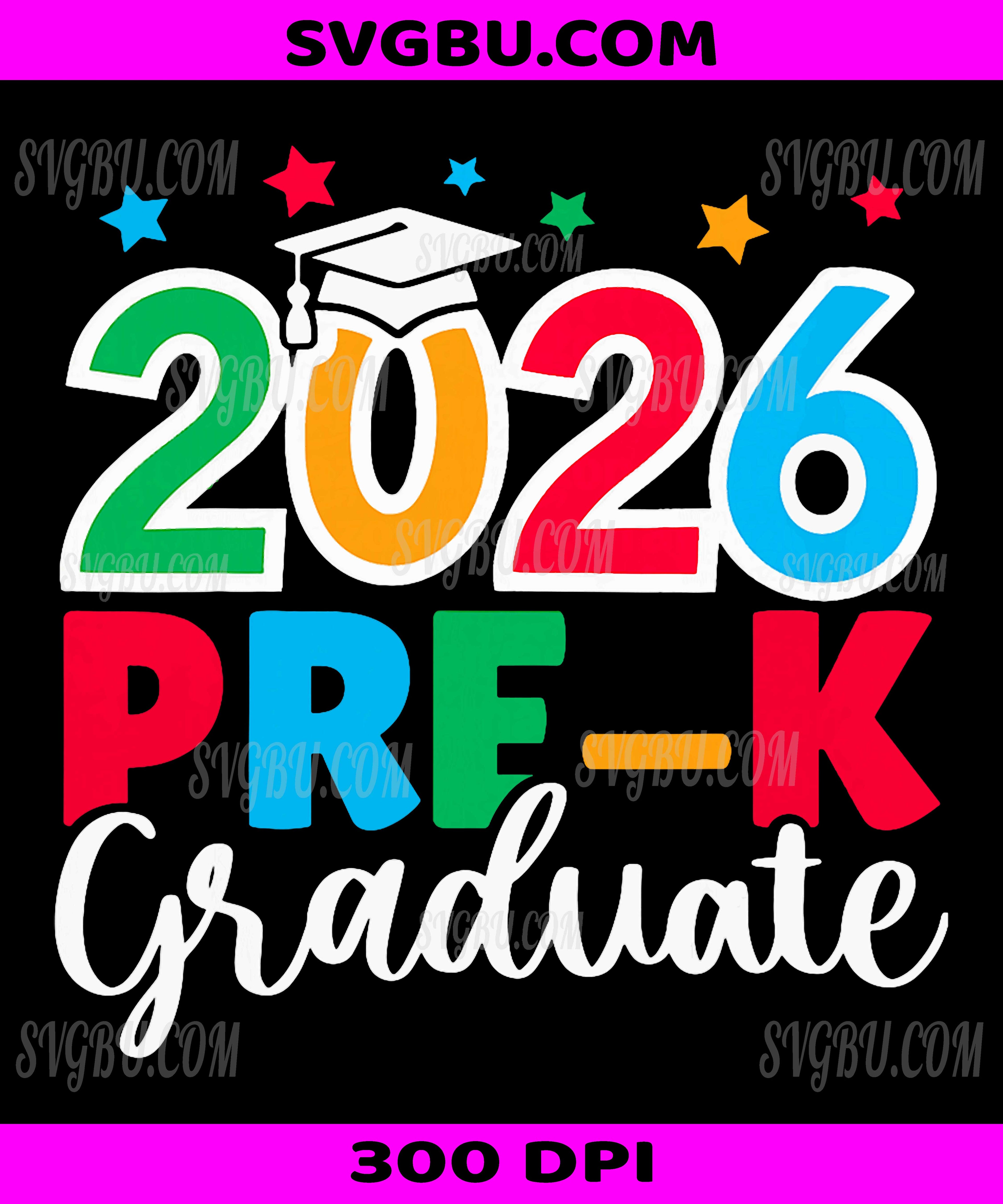 Pre-k Graduation 2026 PNG, Last Day Of School Graphic PNG
