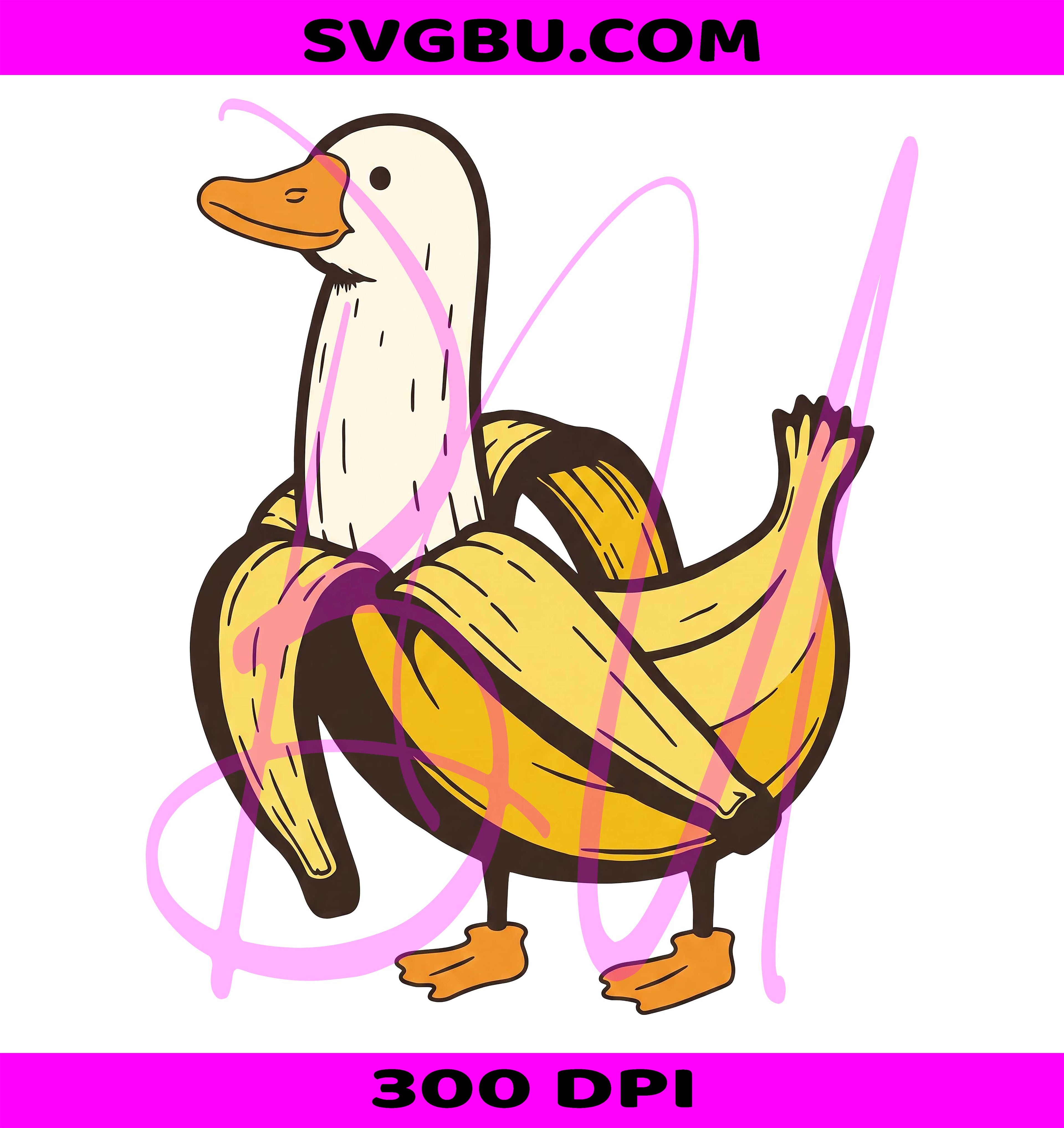 Funny Banana Duck PNG, Boonana PNG, Halloween Banana PNG