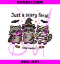 Scary Feral Raccoon PNG, Halloween Raccoon PNG, Scary Feral PNG