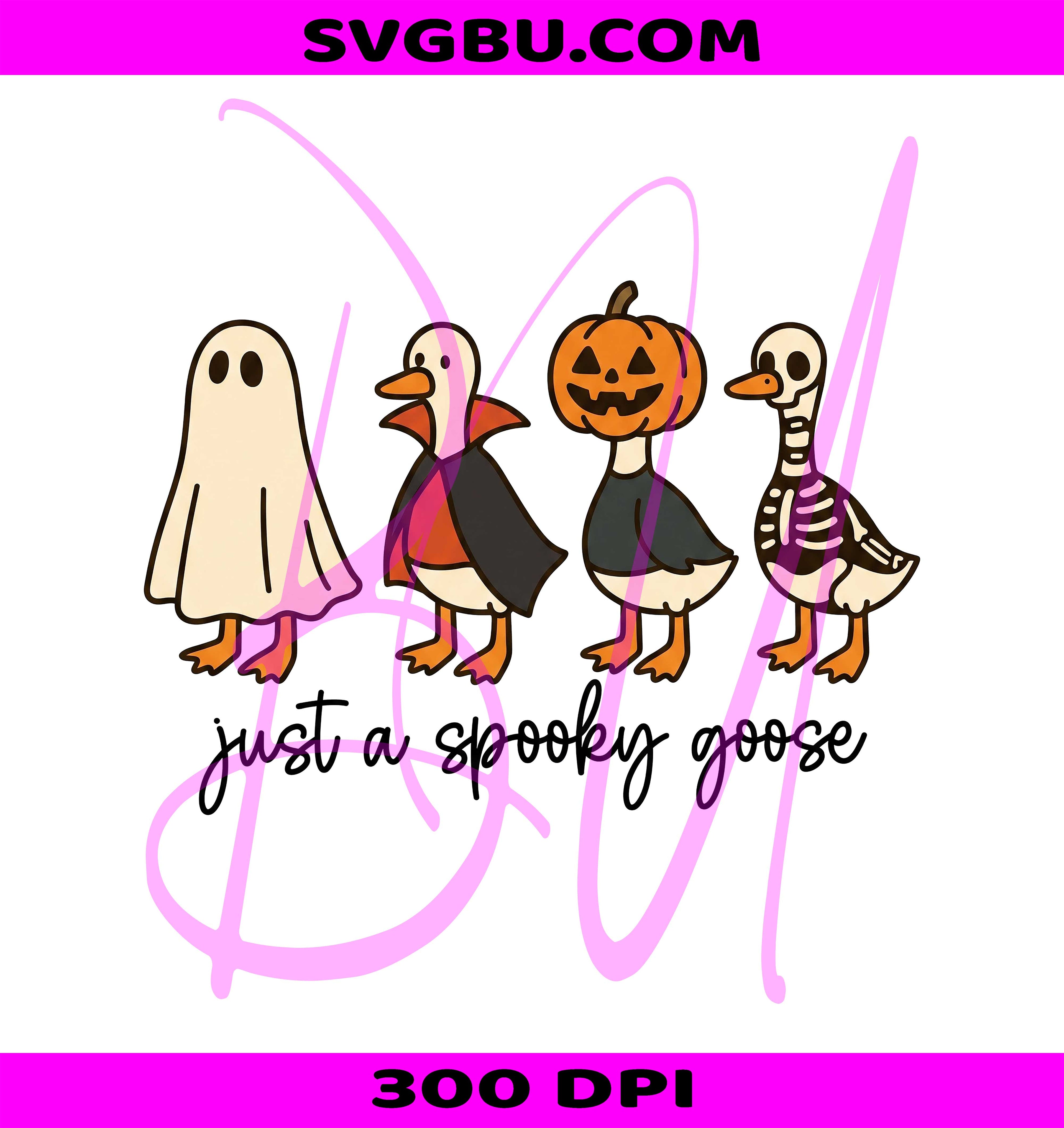 Spooky Goose PNG, Halloween Goose PNG, Funny Goose PNG