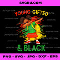 Young Gifted and Black Girl Dabbing PNG, Black History Month PNG