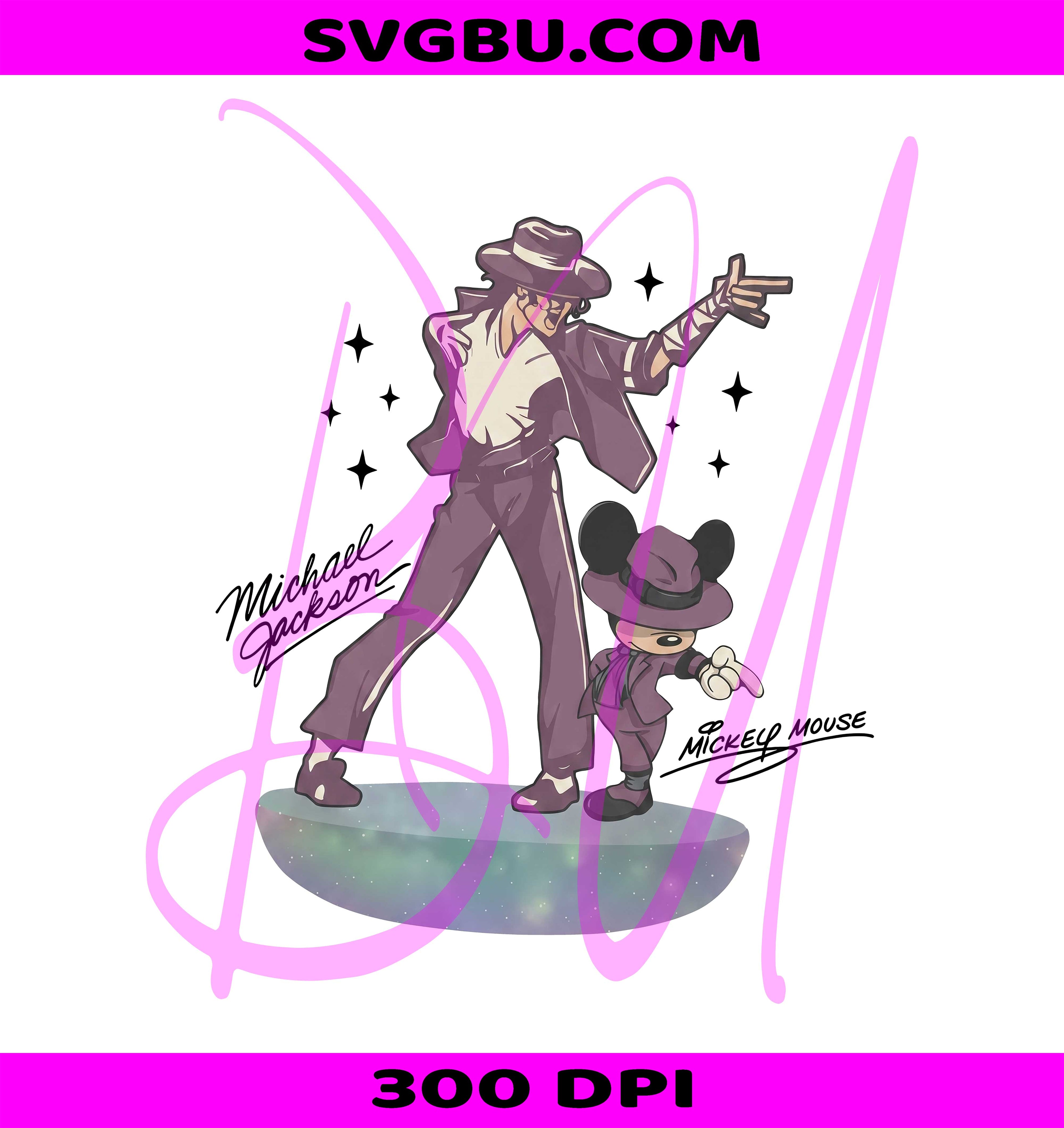 Michael Jackson Mickey Mouse PNG, Smooth Criminal Design PNG