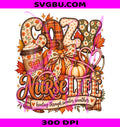 Cozy Fall Nurse PNG, Pumpkin Stethoscope PNG, Autumn Nurse Bow PNG