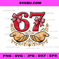 Valentine’s Day 6 7 PNG, Meme Six Seven PNG, 67 Valentina PNG