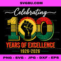 Celebrating 100 Years Of Excellence PNG, BHM Unity PNG, Africa Art PNG