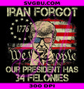 Iran Got PNG, 34 Felonies PNG, US Flag PNG