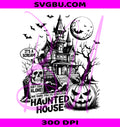 Haunted House PNG, Halloween Bats PNG, Spooky Season PNG