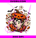 Ghost Pumpkin PNG, Spooky Season Jack O Lantern PNG, Halloween Ghost PNG