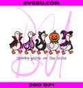 Spooky Goose PNG, Goose On The Loose PNG, Funny Spooky Season PNG