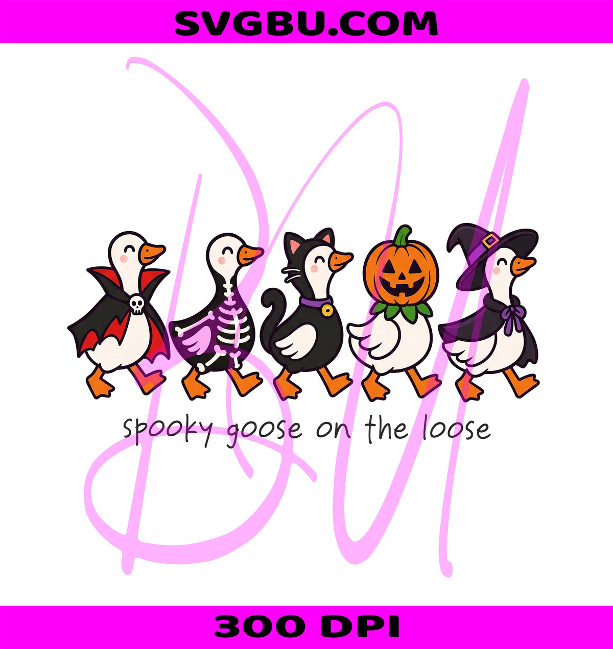 Spooky Goose PNG, Goose On The Loose PNG, Funny Spooky Season PNG